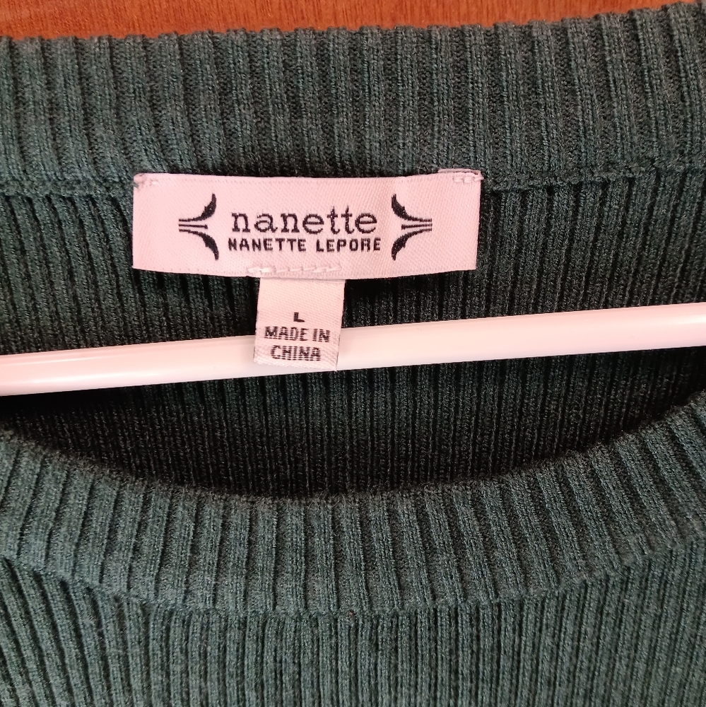 Nanette Lepore Forest Green Long Sleeve Dress - Picture 2 of 3